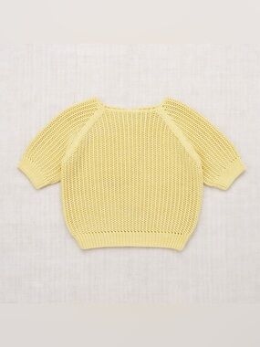 Misha & Puff Breezy Sweater Vintage Yellow 3–4Y NWT Cotton Knit